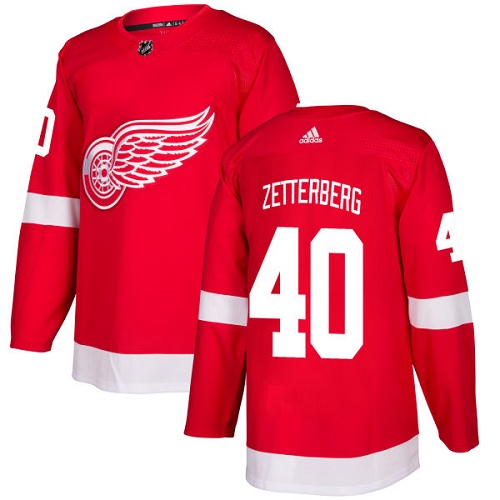 Adidas Detroit Red Wings #40 Henrik Zetterberg Red Home Authentic Stitched Youth NHL Jersey->youth nhl jersey->Youth Jersey